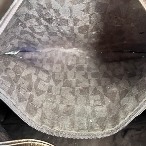 Furla Metallic Bronze Brown Leather Hobo Shoulder Bag - Picture 12 of 13